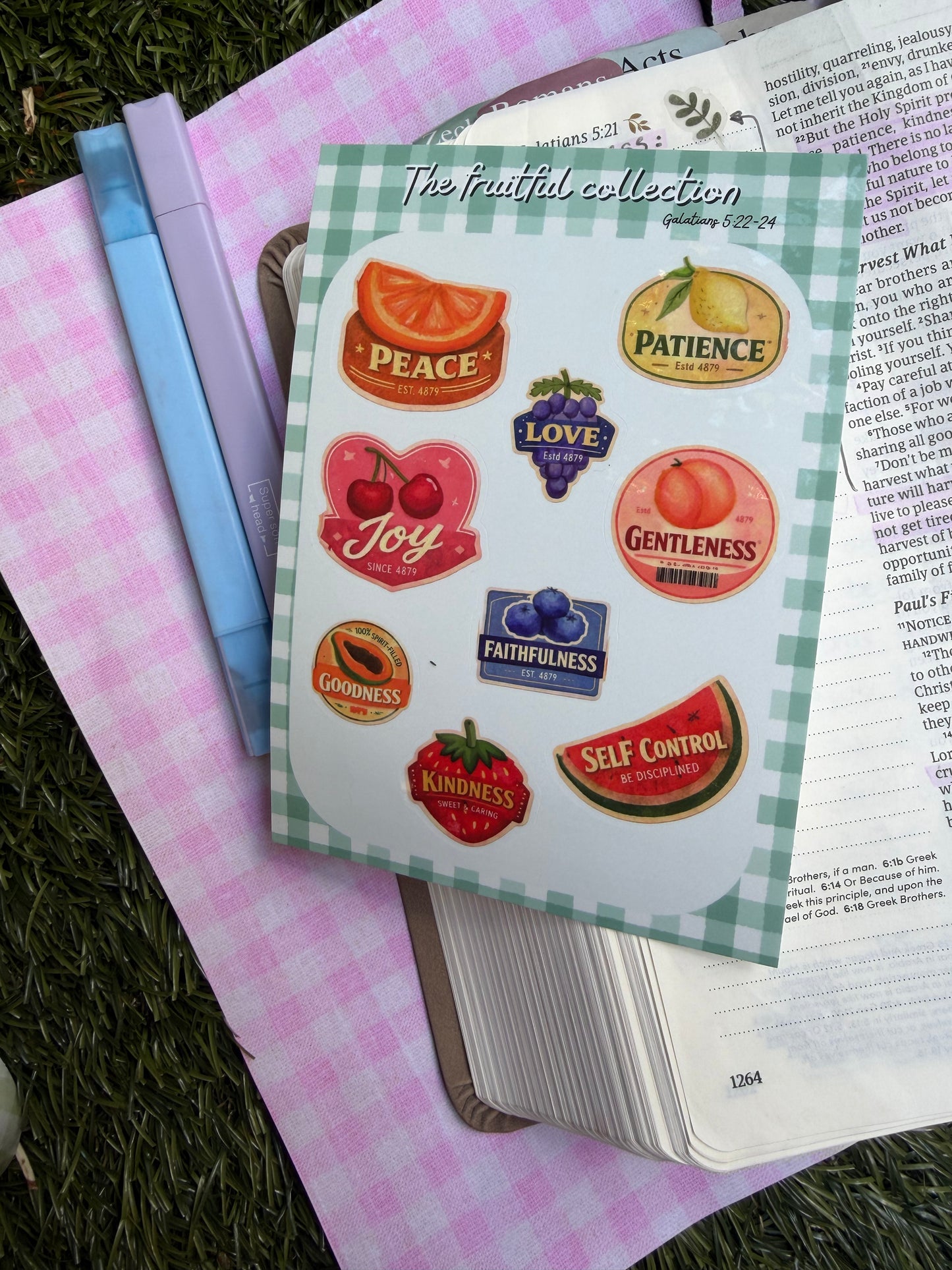 Fruitful collection sticker sheet